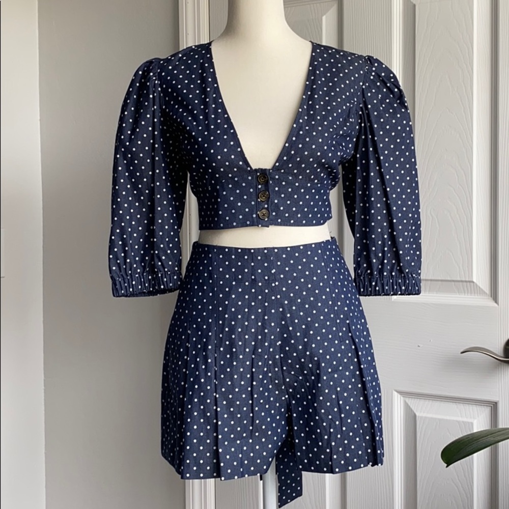 Dark navy dots